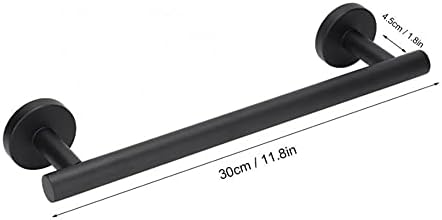 Black Stainless Steel Towel Rail for Bathroom Storage