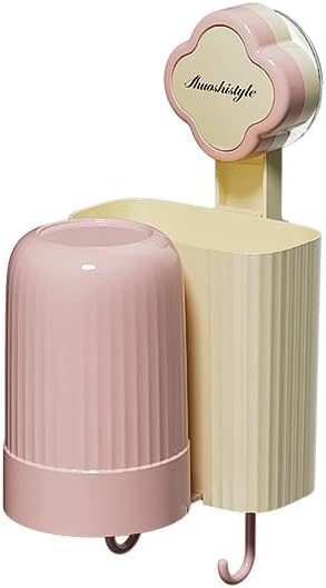 Wall-Mounted Toothbrush Holder with Suction Cup B