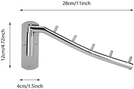 Pilipane Rotatable Stainless Steel Clothes Hanger Towel Rack