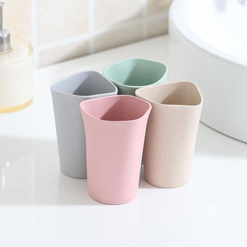 Creative Toothbrush Cup Set Off-White Pink