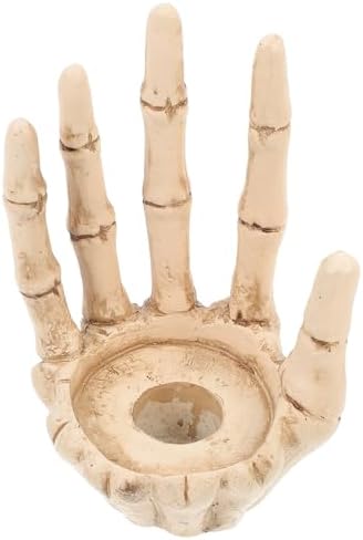 Gothic Skull Hand Candle Holder for Halloween