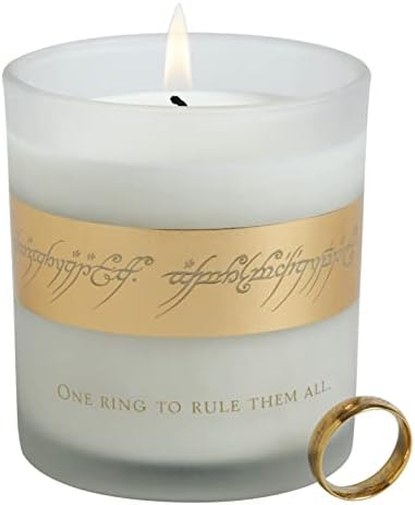 Lord of the Rings Glass Candle 8oz replica of Ring of Power