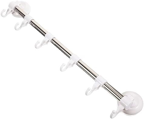 Adjustable Suction Cup Towel Holder Wall Rack for Kitchen Bathroom