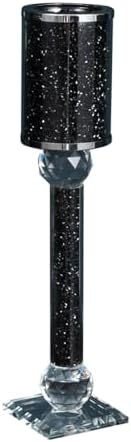 Elegant Sturdy Black Candle Holder 11 Inch