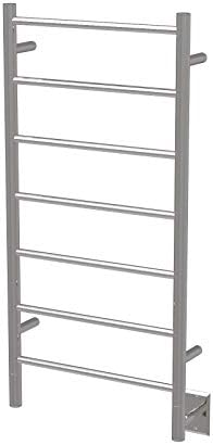 Amba Jeeves FSP Model F-Straight 7-Bar Hardwired Towel Warmer in Polished