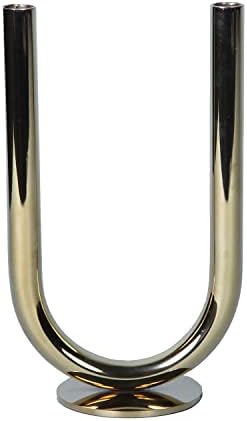 Elegant Gold U-Shape Candle Holder