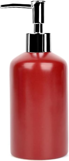Stylish Ceramic Bathroom Accessory Set - Red