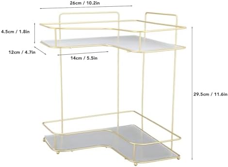 Corner Bathroom Organiser with Adjustable Shelves