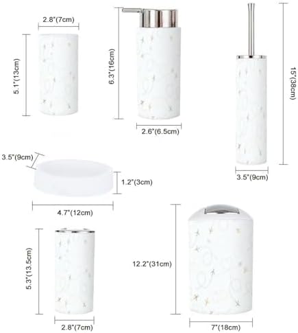 Bathroom Accessories Set Child Plane Color