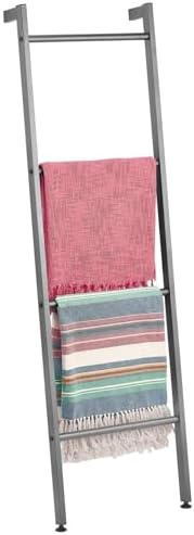 mDesign Metal Leaning Ladder - Graphite Gray