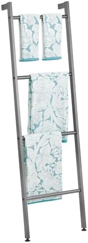 mDesign Metal Leaning Ladder - Graphite Gray