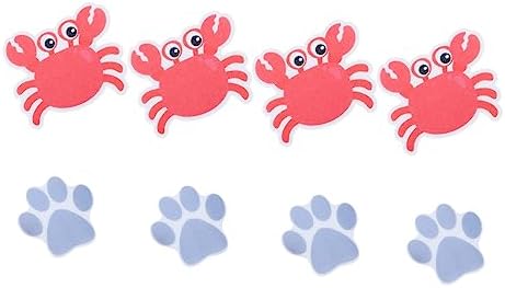 VOSAREA 8Pcs Cartoon Bathtub Stickers Self Adhesive Non Slip Decals