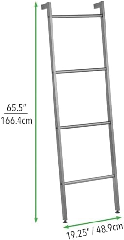 mDesign Metal Leaning Ladder - Graphite Gray