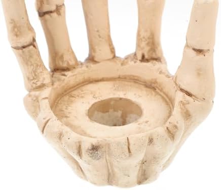 Gothic Skull Hand Candle Holder for Halloween