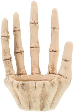 Gothic Skull Hand Candle Holder for Halloween