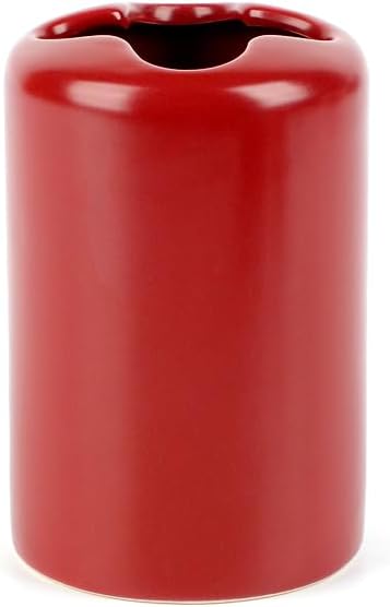 Stylish Ceramic Bathroom Accessory Set - Red
