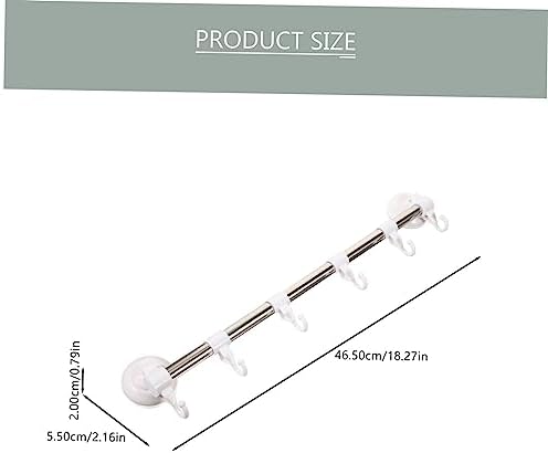 Adjustable Suction Cup Towel Holder Wall Rack for Kitchen Bathroom