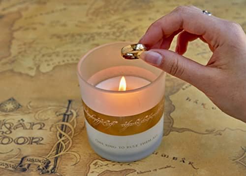Lord of the Rings Glass Candle 8oz replica of Ring of Power