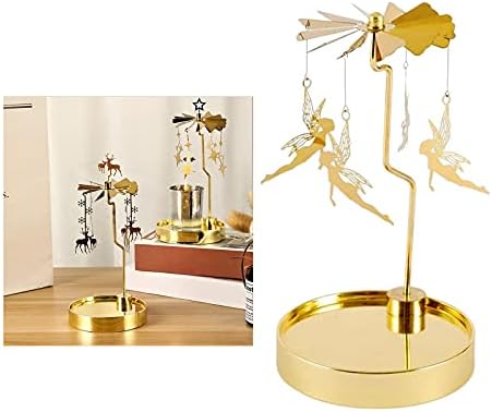 Magnificent Stainless Steel Spinning Candle Holder