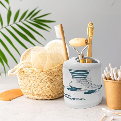 Retro Stylish Toothbrush Soap Dispenser Set