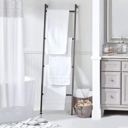 mDesign Metal Leaning Ladder - Graphite Gray