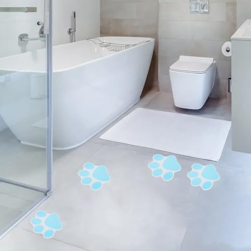 Cute Paw Print Non-Slip Sticker Set for Bats Stairs More