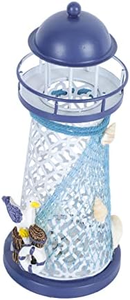 Sky Blue Iron Art Candle Holder