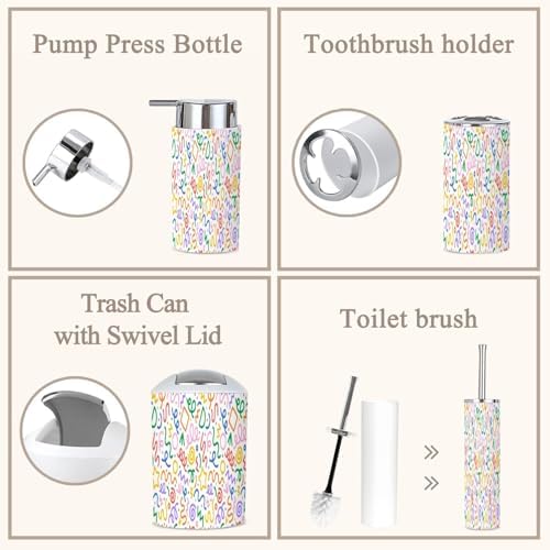 6-Piece Bathroom Accessories Set