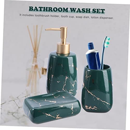 Complete Black Bathroom Set with 3 Essential Items for Organization Beauty