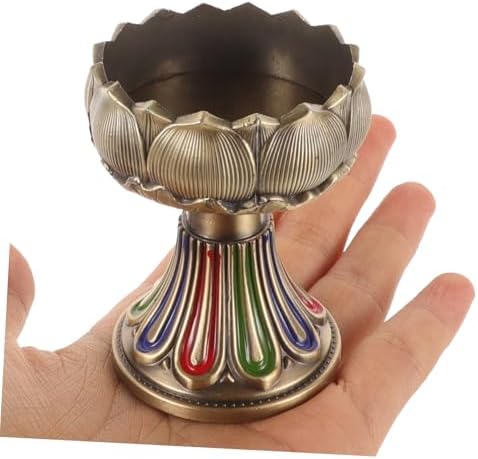 Buddhist Lotus Tea Light Candle Holder for Altar and Temple