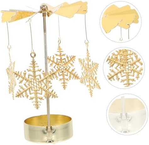 STOBAZA Fairy Carousel Candle Holder - Unique Rotating Candlestick for Christmas Parties
