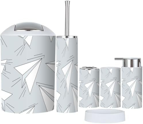 Bathroom Accessories Set Stylish 6-Piece Set for Enhancing Your Space