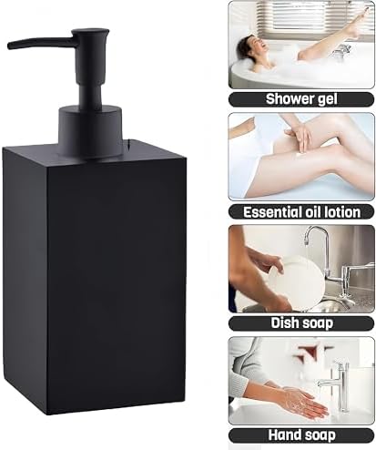 5-Piece Bathroom Accessory Set Matte Black Modern Design