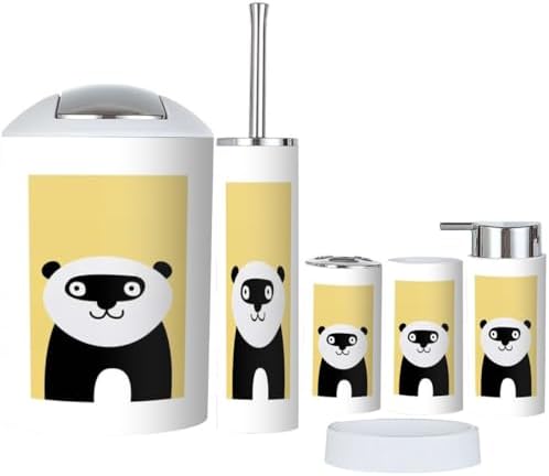 Bathroom Accessories Set 6 Pcs Modern Decor 1