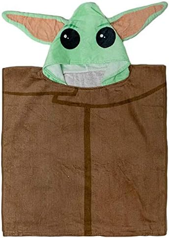 Jay Franco Star Wars The Child Bath Poncho - 28x56 Inches Cotton Towel