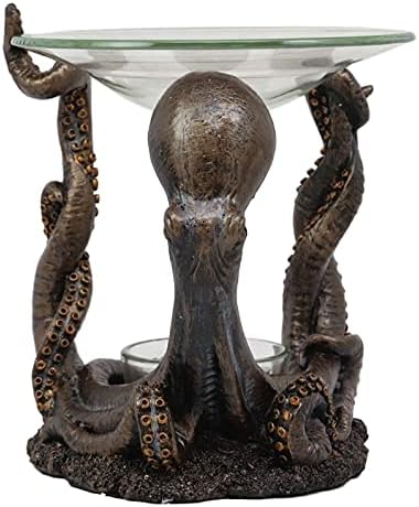 Ebros Nautical Octopus Oil Warmer Candle Holder Decor