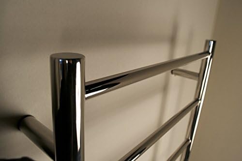 Amba Jeeves FSP Model F-Straight 7-Bar Hardwired Towel Warmer in Polished