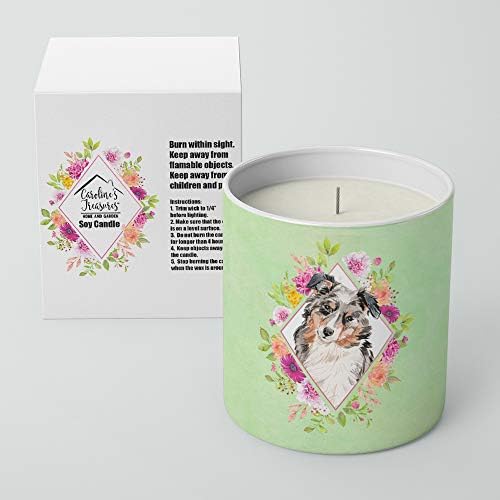 10 oz Decorative Soy Candle with a touch of elegance