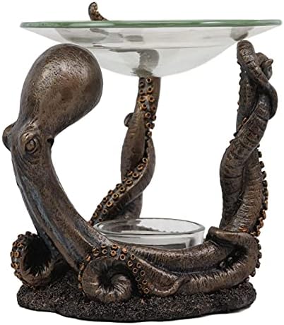 Ebros Nautical Octopus Oil Warmer Candle Holder Decor