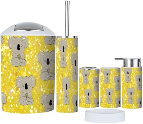 6-Piece Bathroom Accessory Set Australian Animal Bathroom Accessories XNGJEMVWXO