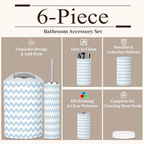 6-Piece Boho Bathroom Accessories Set