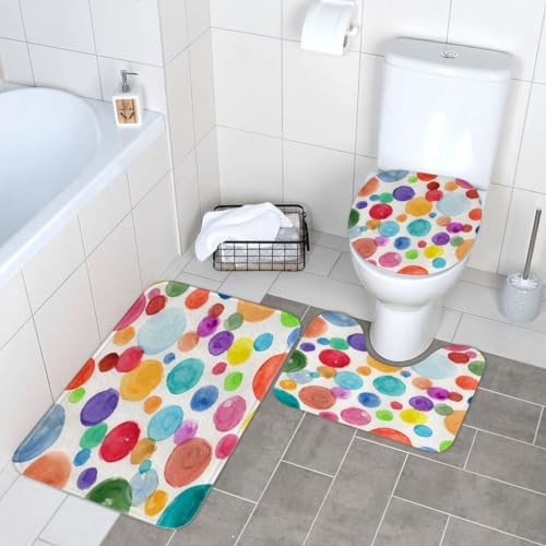 Ansouyi 4-Piece Bathroom Set Waterproof Durable