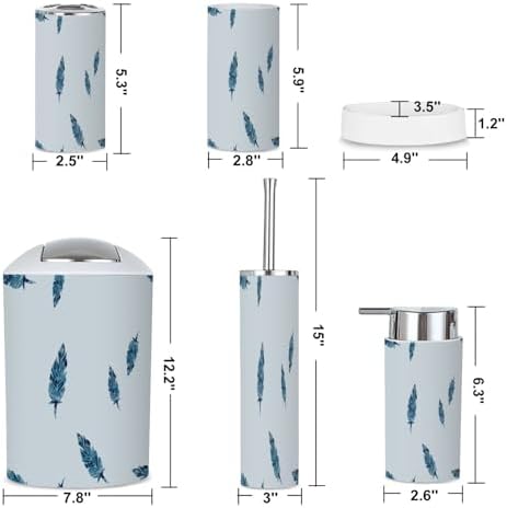 Bath 6-Piece Bathroom Accessories Set