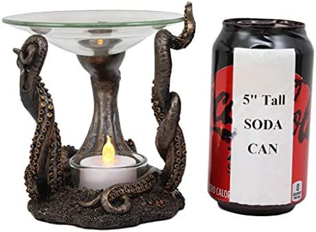 Ebros Nautical Octopus Oil Warmer Candle Holder Decor