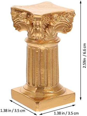 Happyyami Roman Columns 3 piece Candlestick Holders made of Resin
