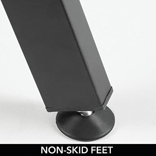 mDesign Decorative Wall Towel Rack with 4 Levels - Matte Black