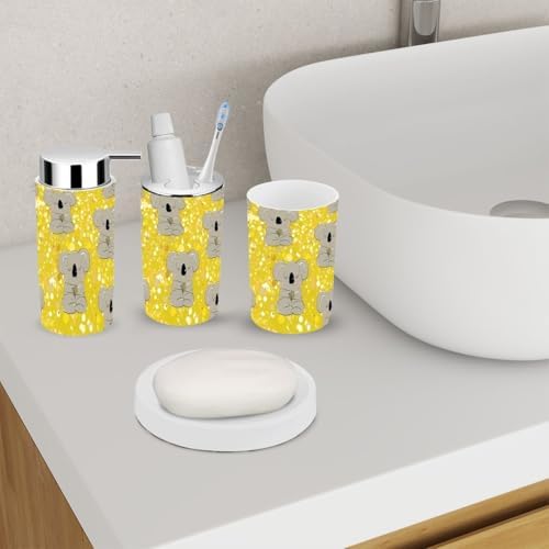 6-Piece Bathroom Accessory Set Australian Animal Bathroom Accessories XNGJEMVWXO