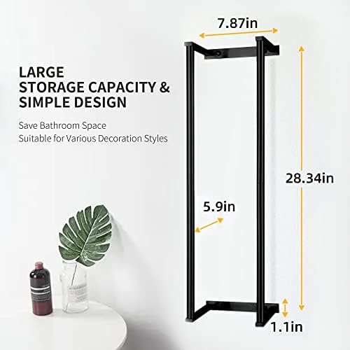 Space-Saving Wall-Mount Towel Holder for Bathrooms