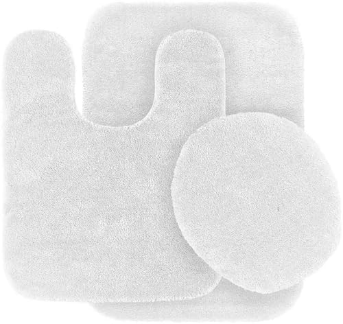 Contour Mat and Lid Cover Set for Ultra-Soft Skid-Resistant Bathing