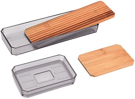 Topyond 7PCS Bamboo Bathroom Accessory Set